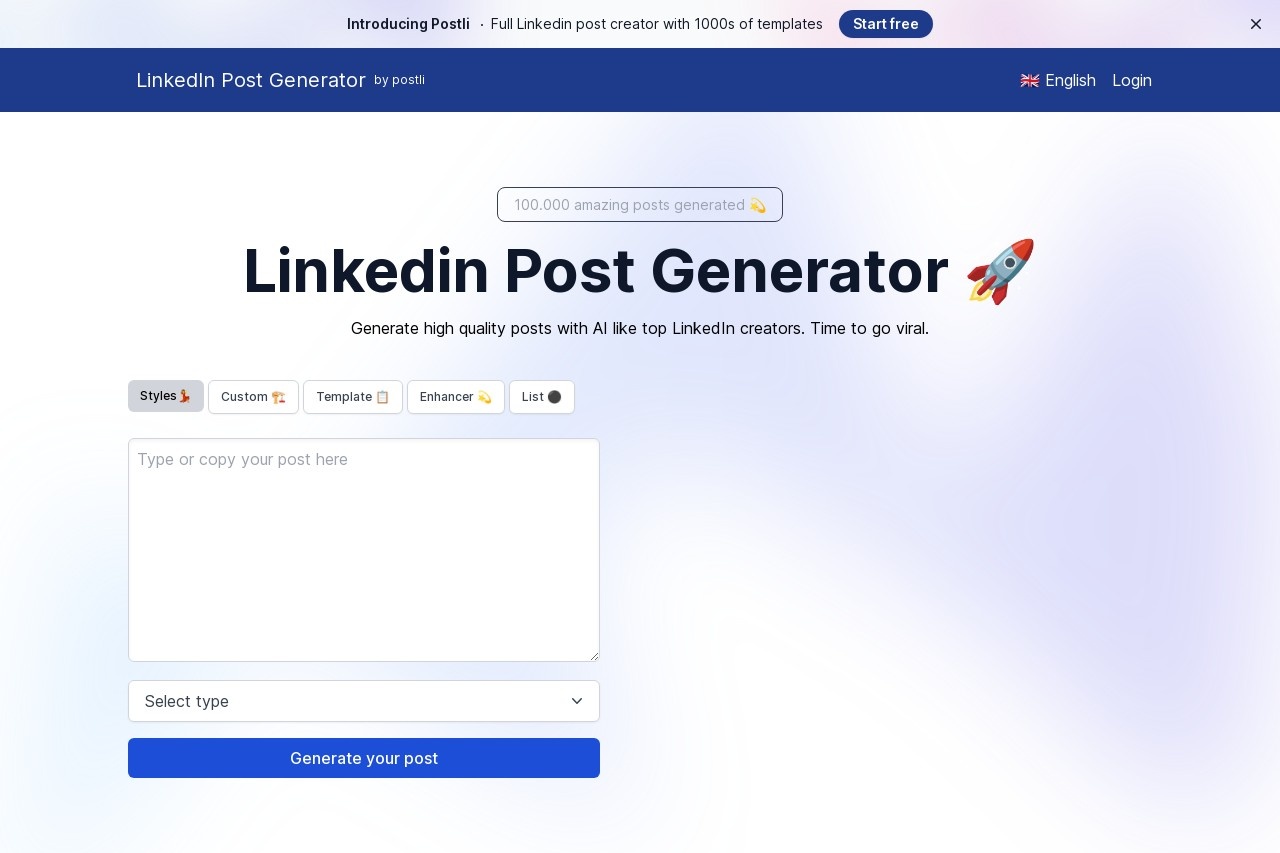 Linkedin Post Generator