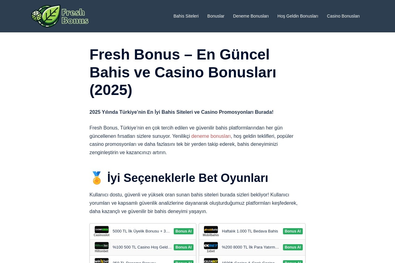 Fresh Bonus
