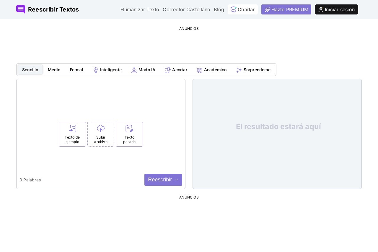 Reescribir Textos