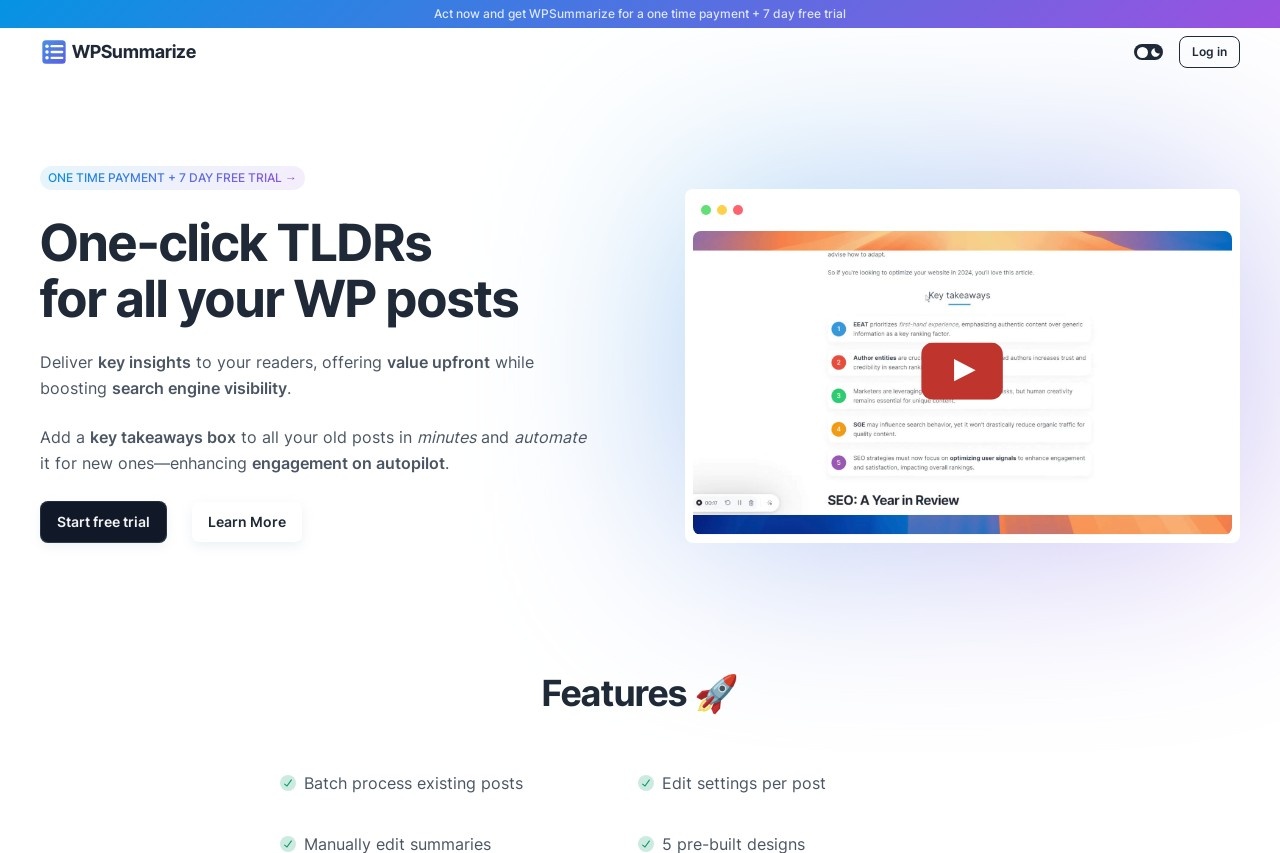 WPSummarize