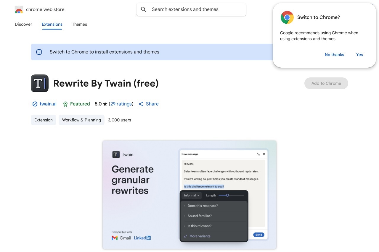 Rewrite By Twain