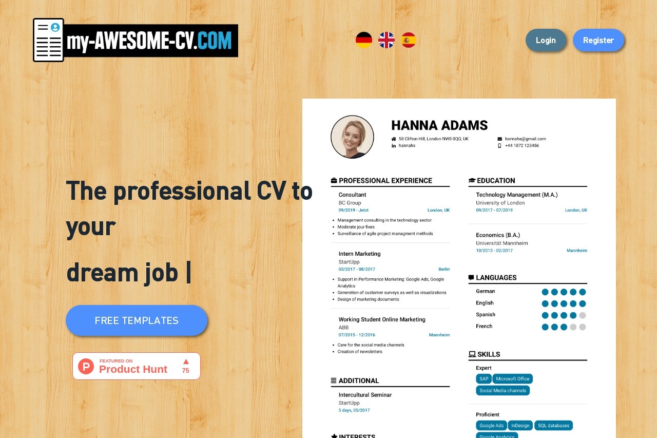 CV templates