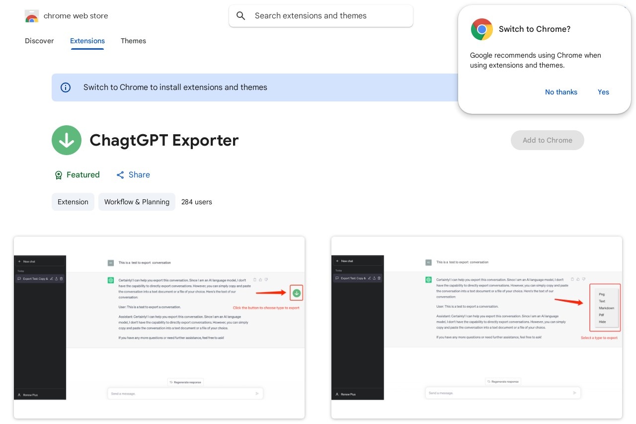 ChagtGPT Exporter