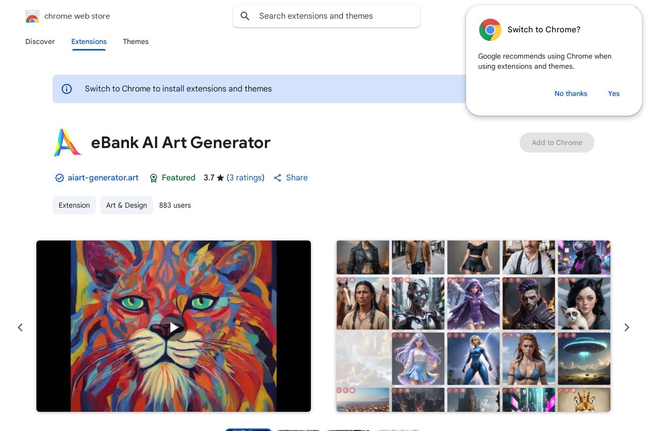 eBank AI Art Generator