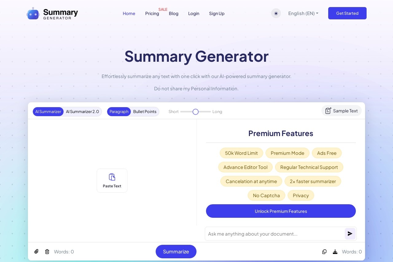 Ai Summary Generator