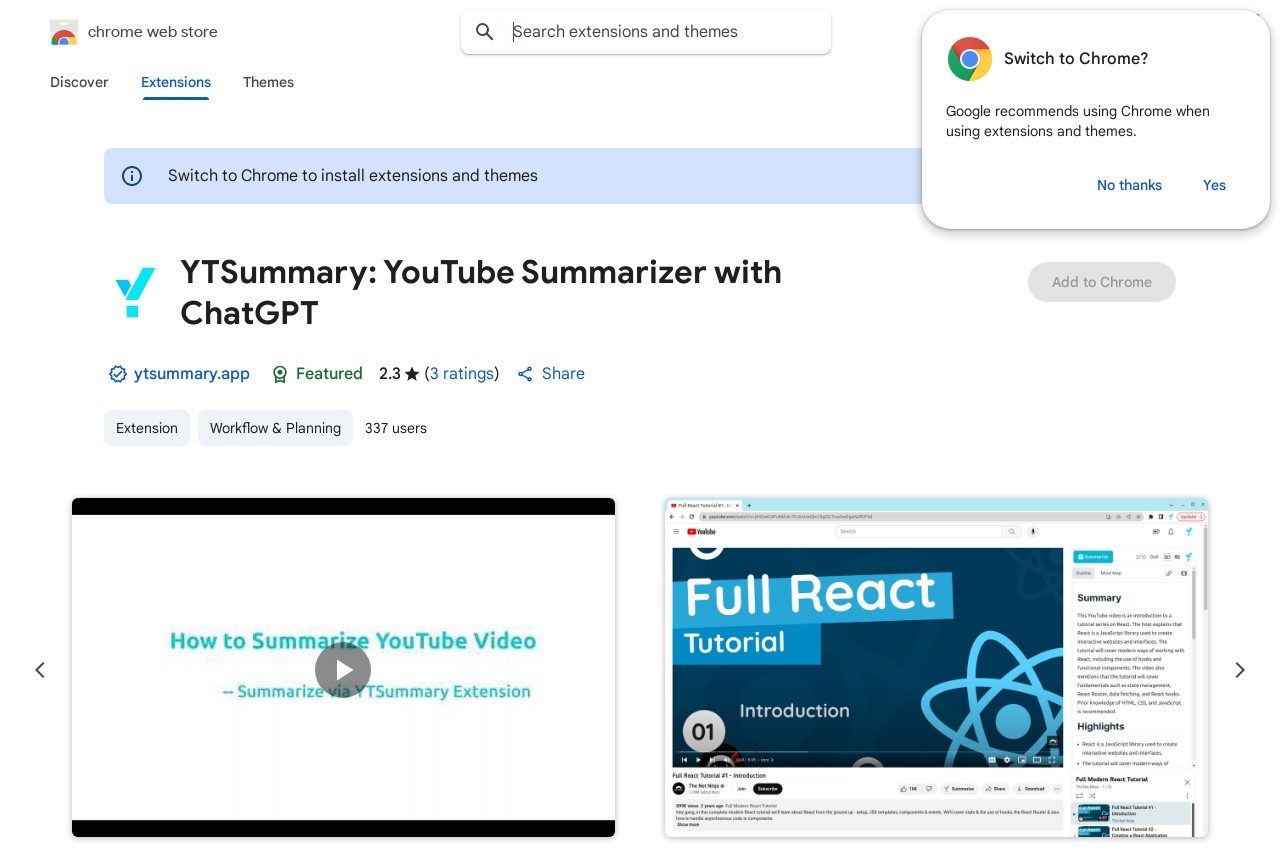 YTSummary