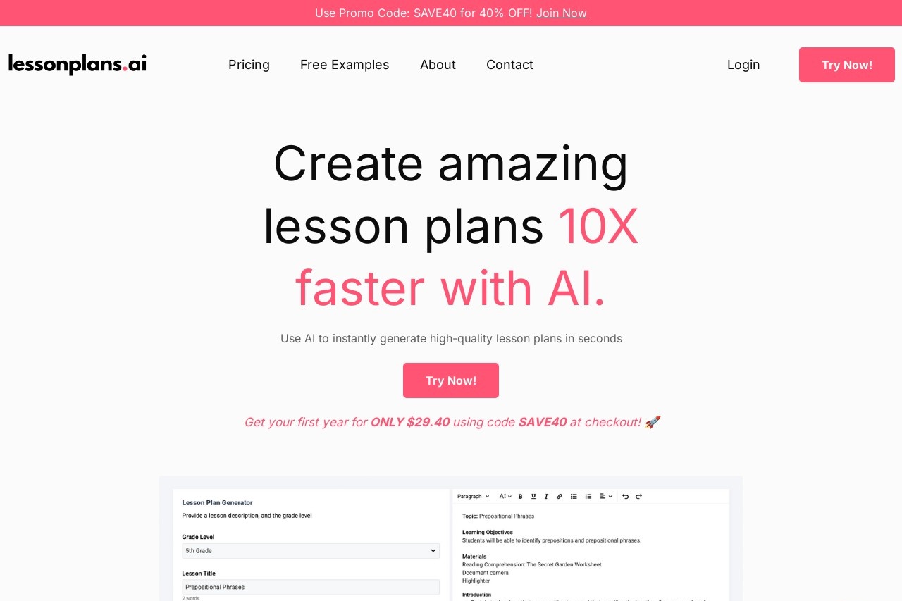 AI Lesson Plan Generator
