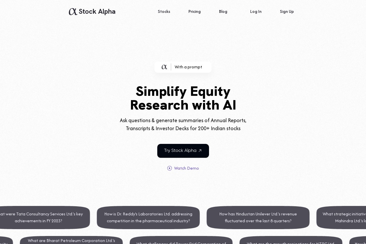 Stock Alpha