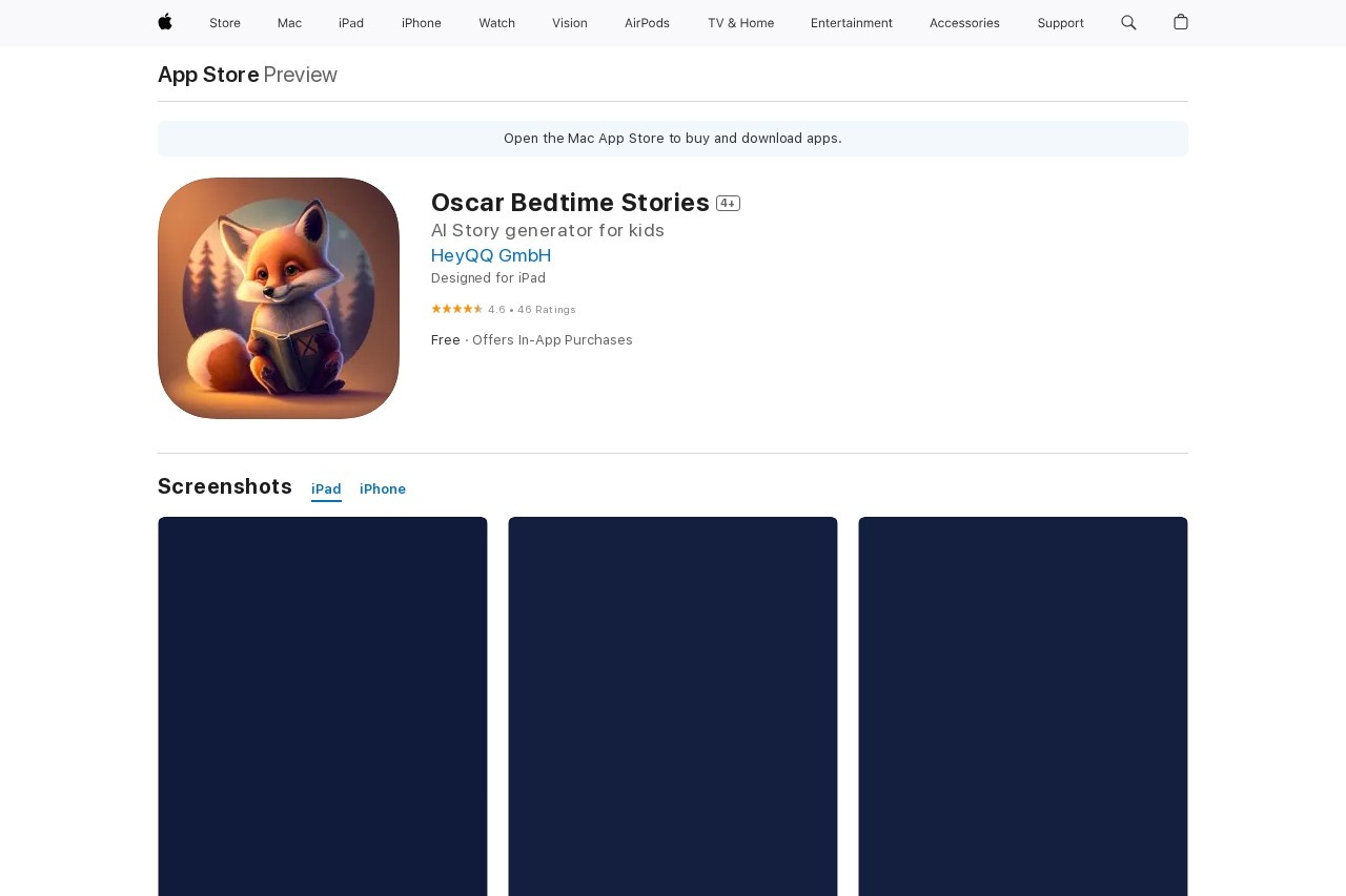 Oscar Bedtime Stories