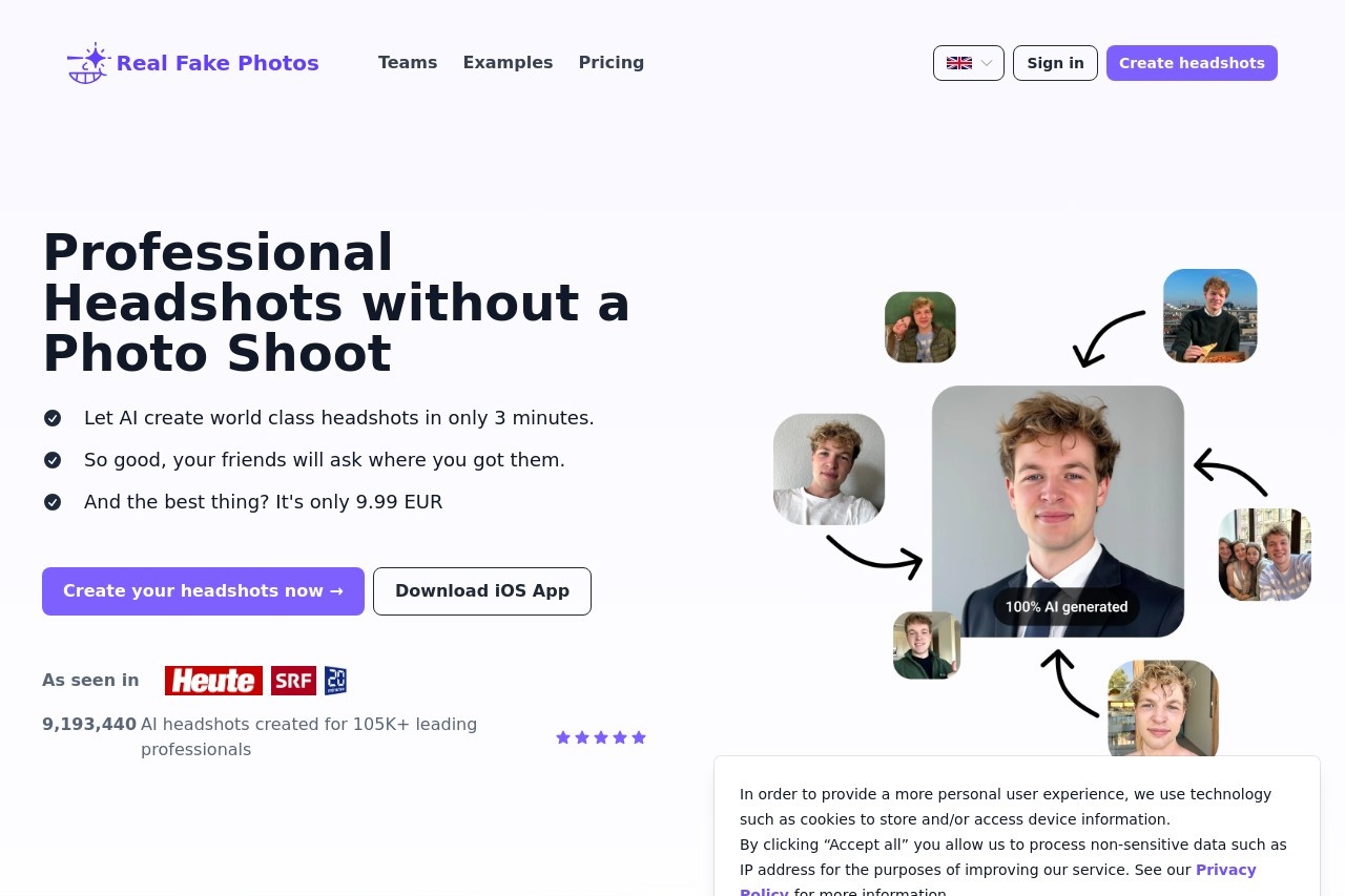 AI Professional Headshot Generator