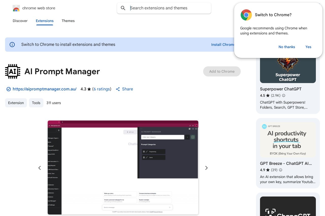 AI Prompt Manager