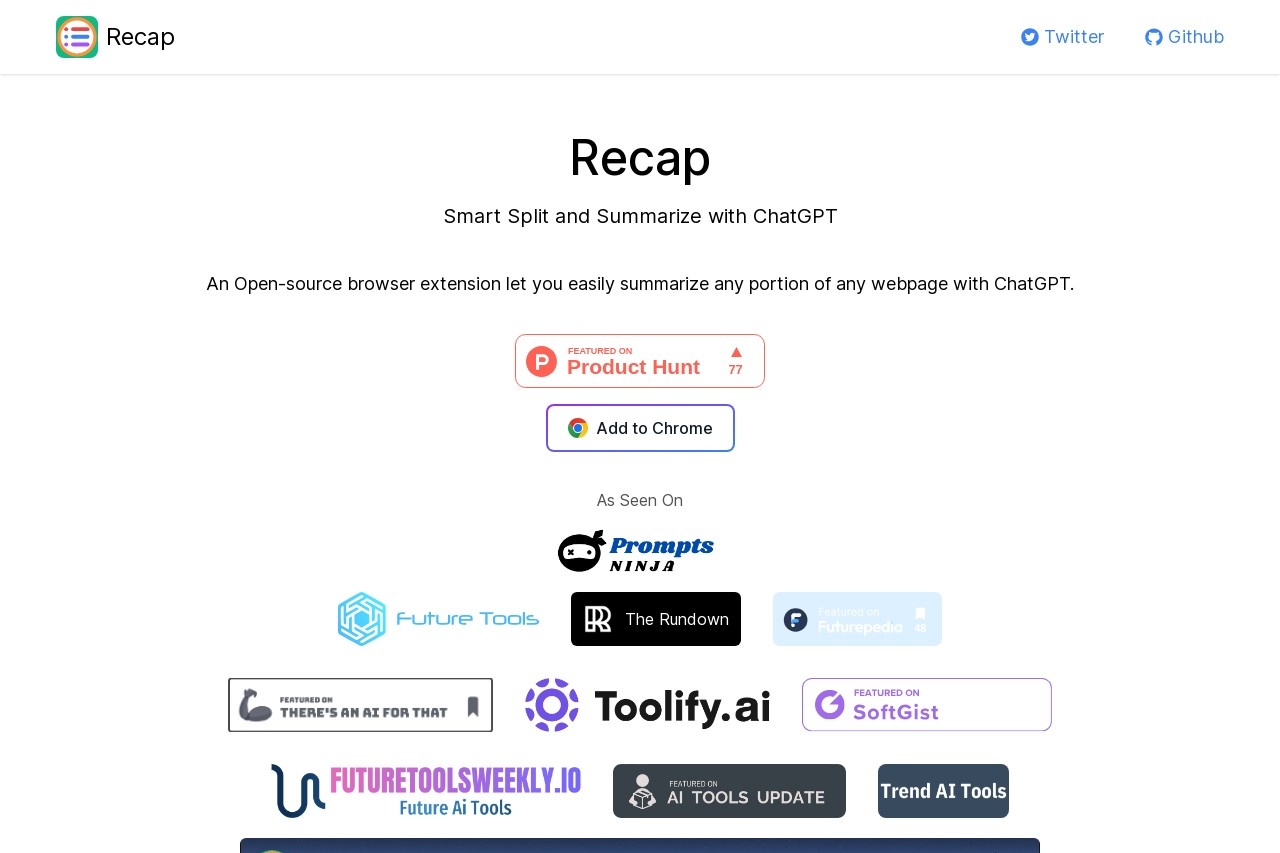 Recap