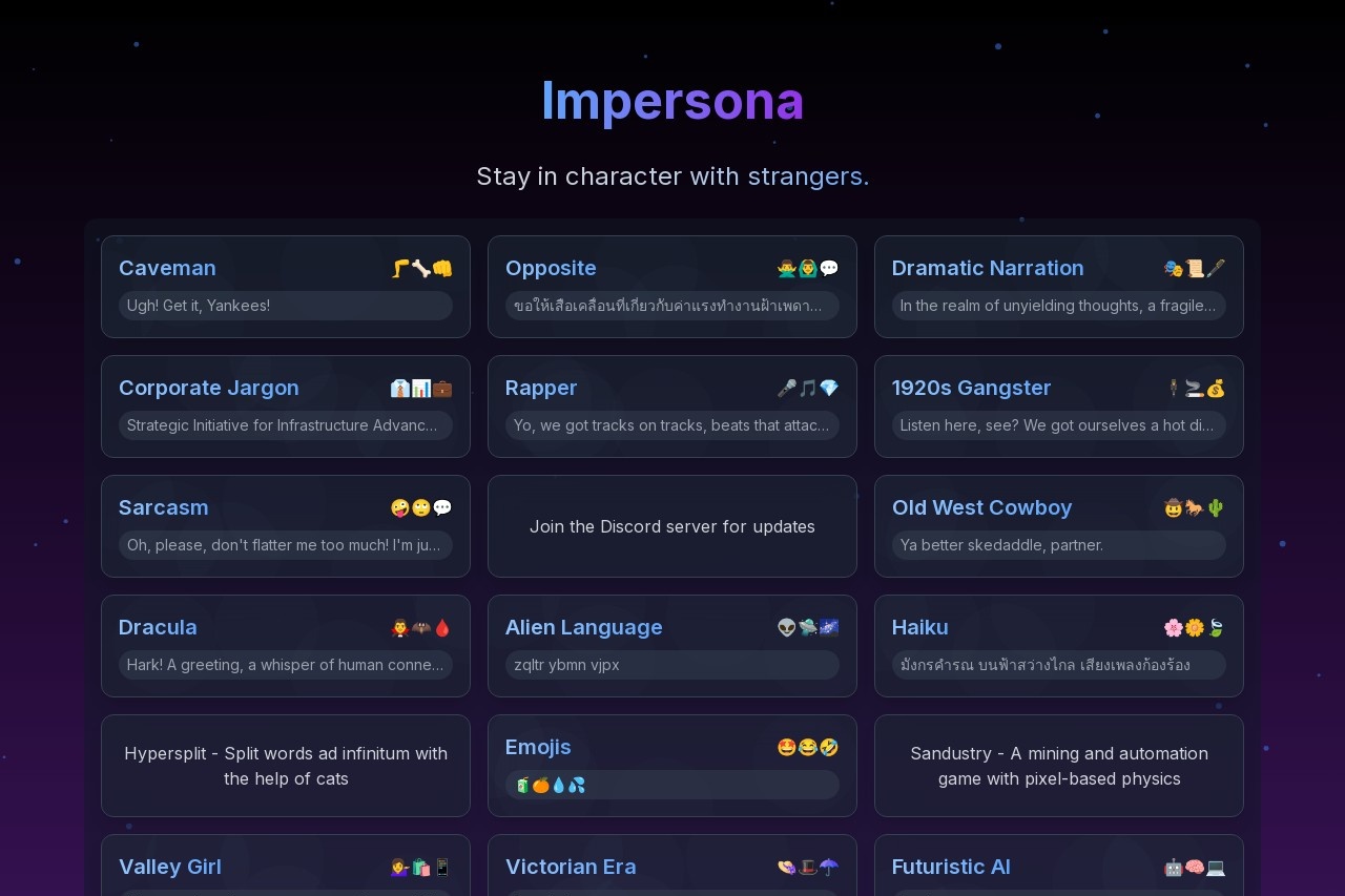 Impersona