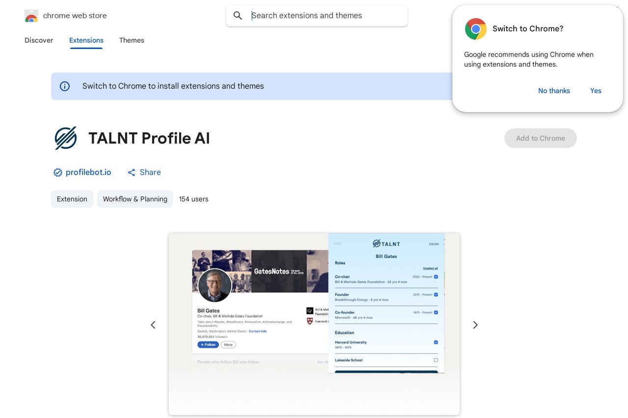 TALNT Profile AI