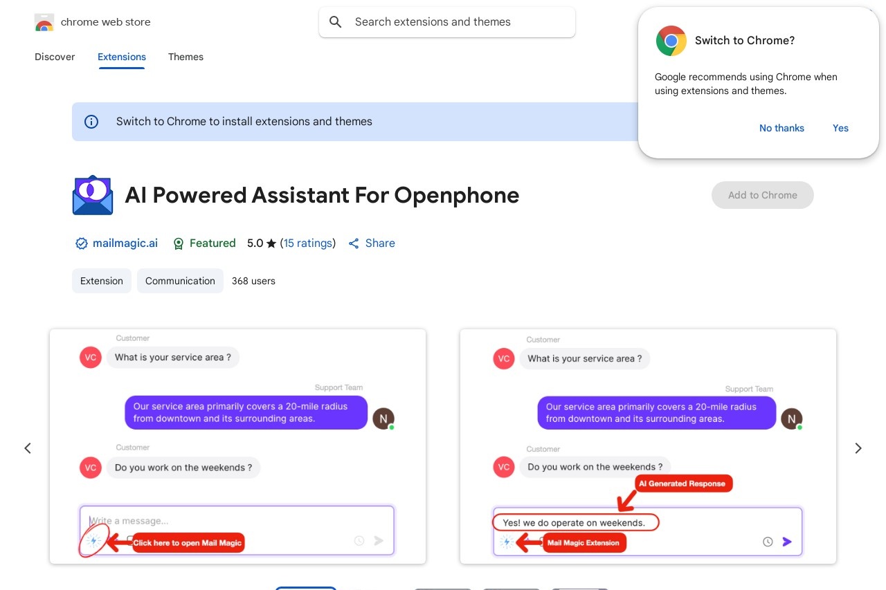 AI Powered Assistant For Openphone