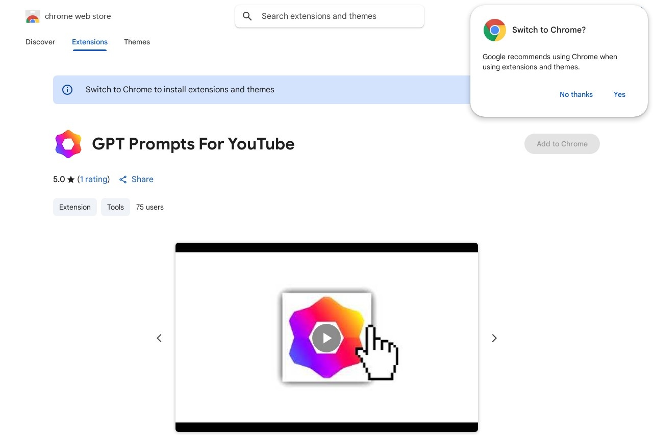 GPT Prompts For YouTube