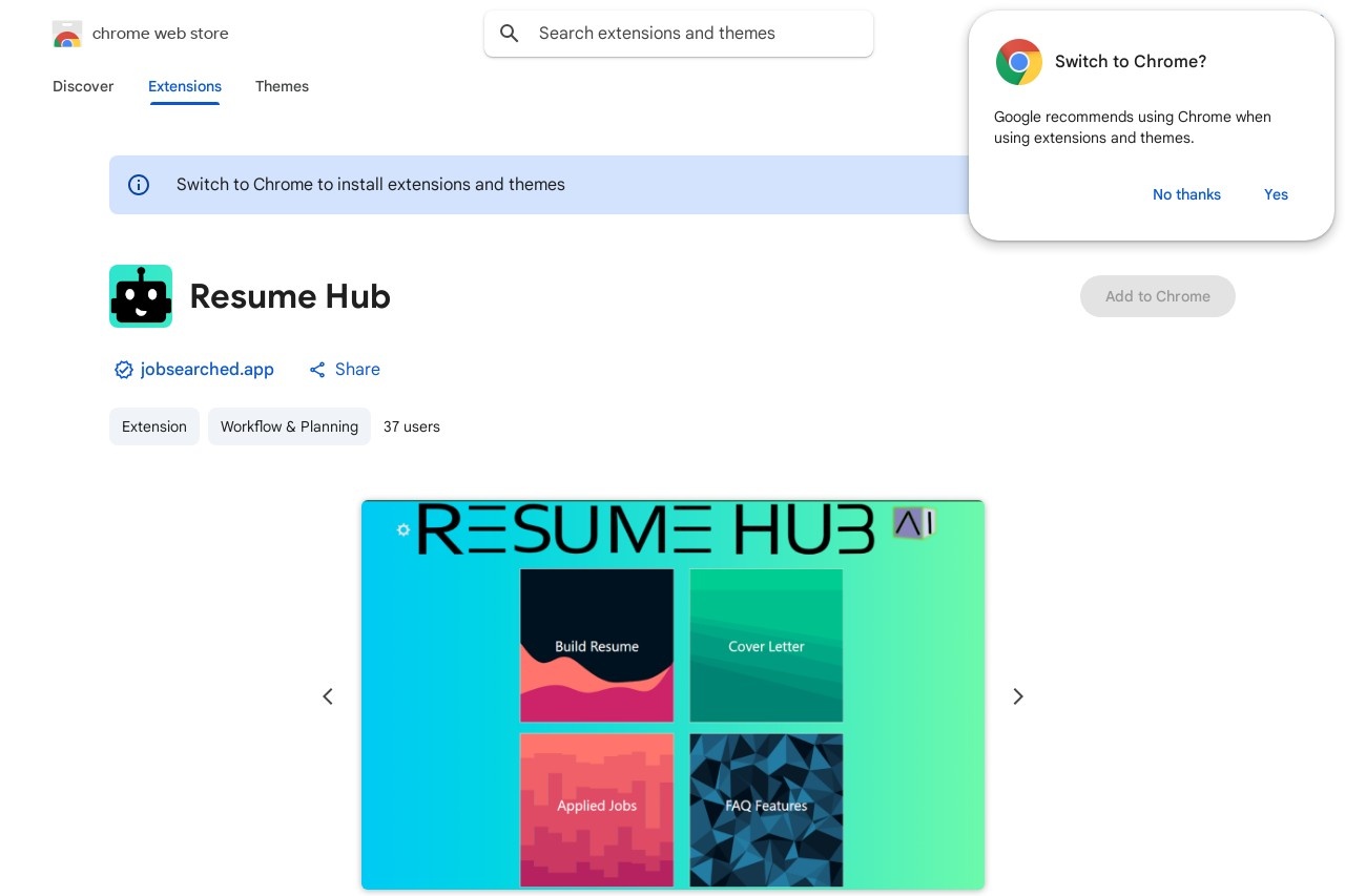 Resume Hub