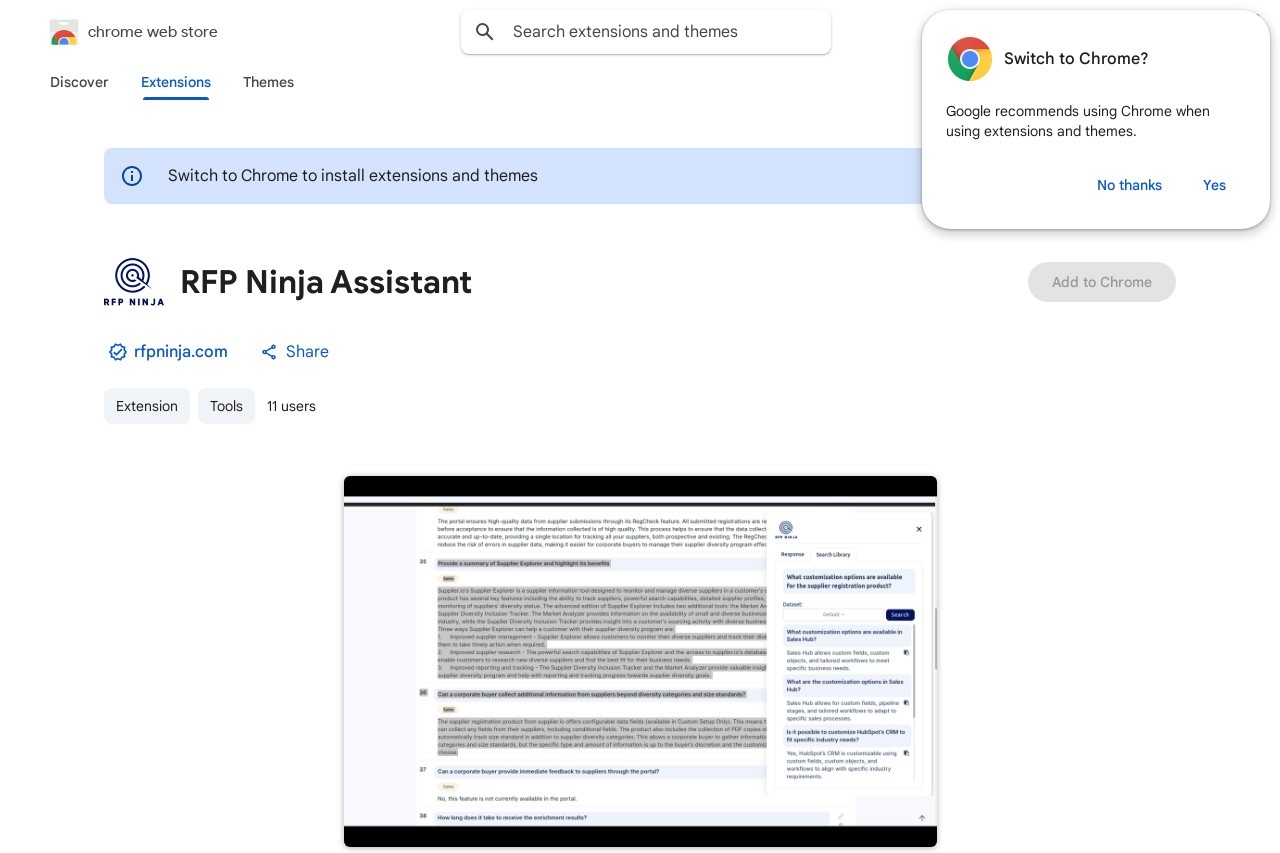 RFP Ninja Assistant