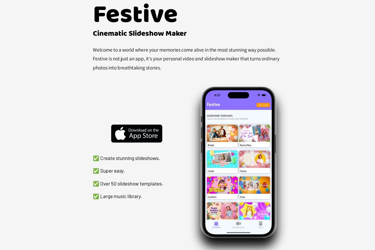 Festive Slideshow Maker