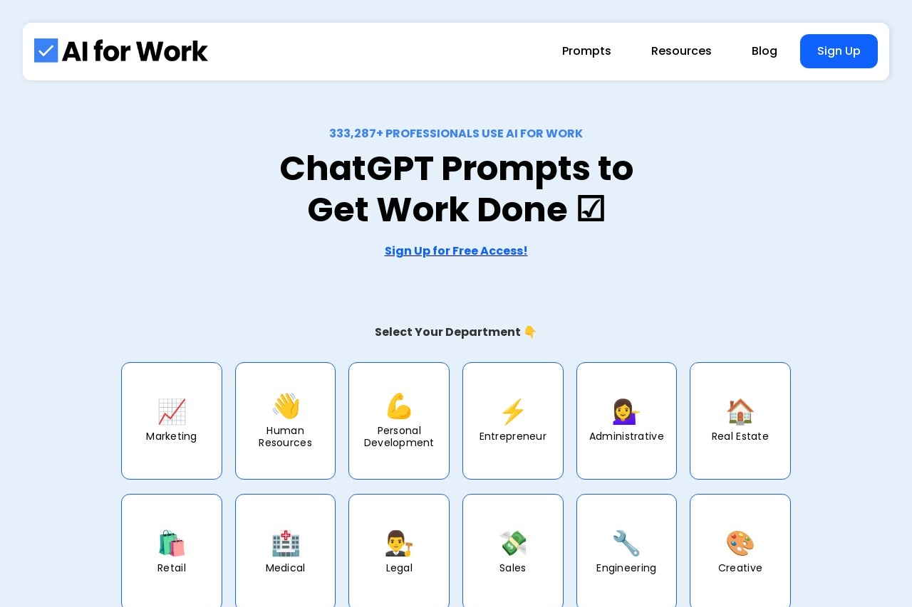AI for Work
