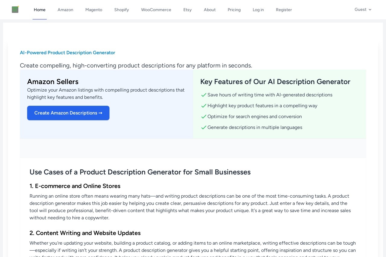 AI Product Description Generator