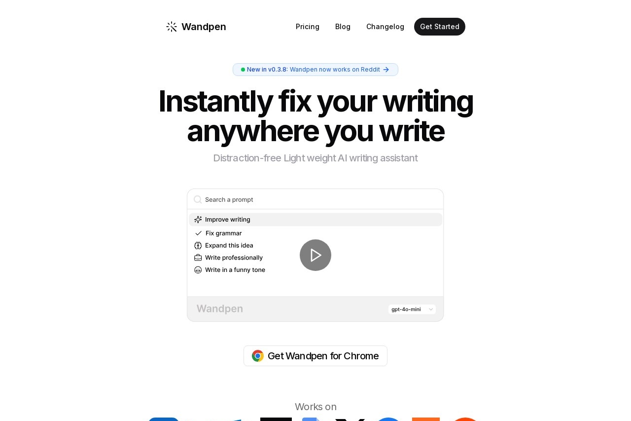 Wandpen