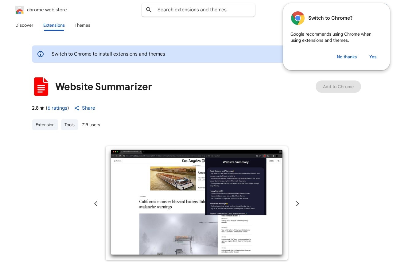 Website Summarizer