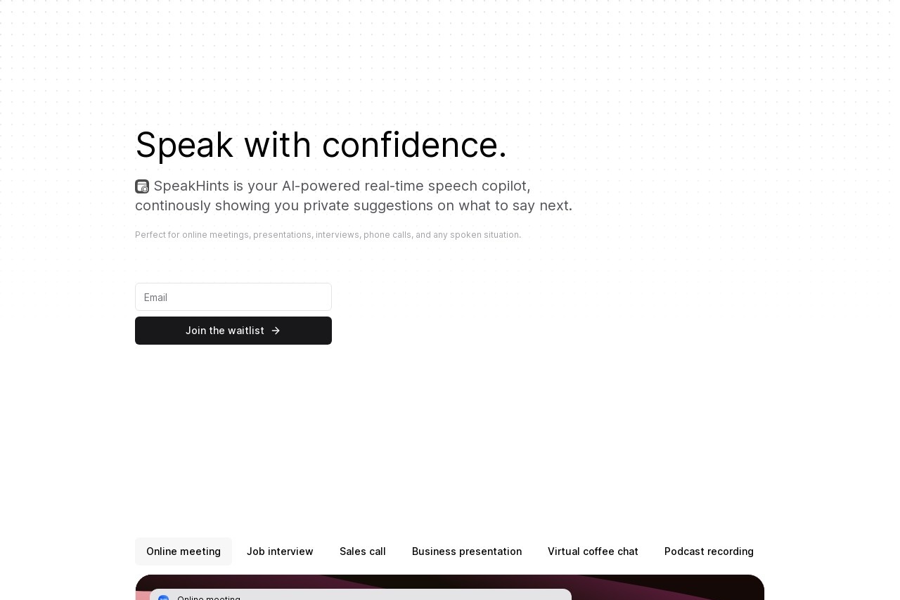SpeakHints