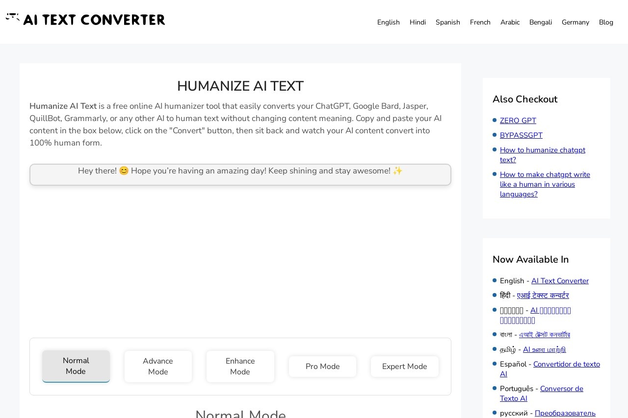 Humanize AI Text