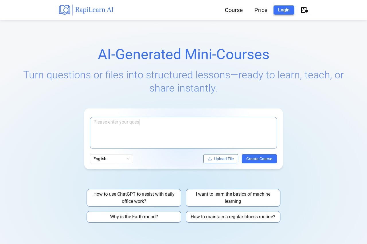 RapiLearn AI