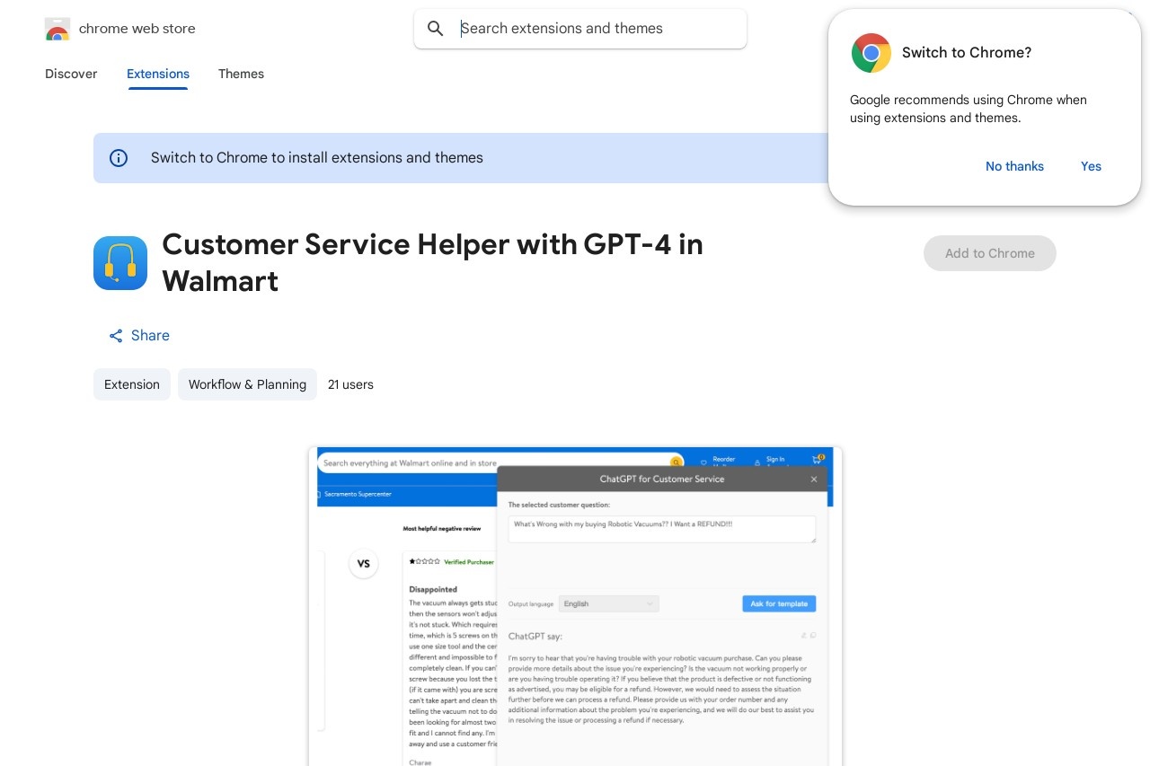 Customer Service Helper