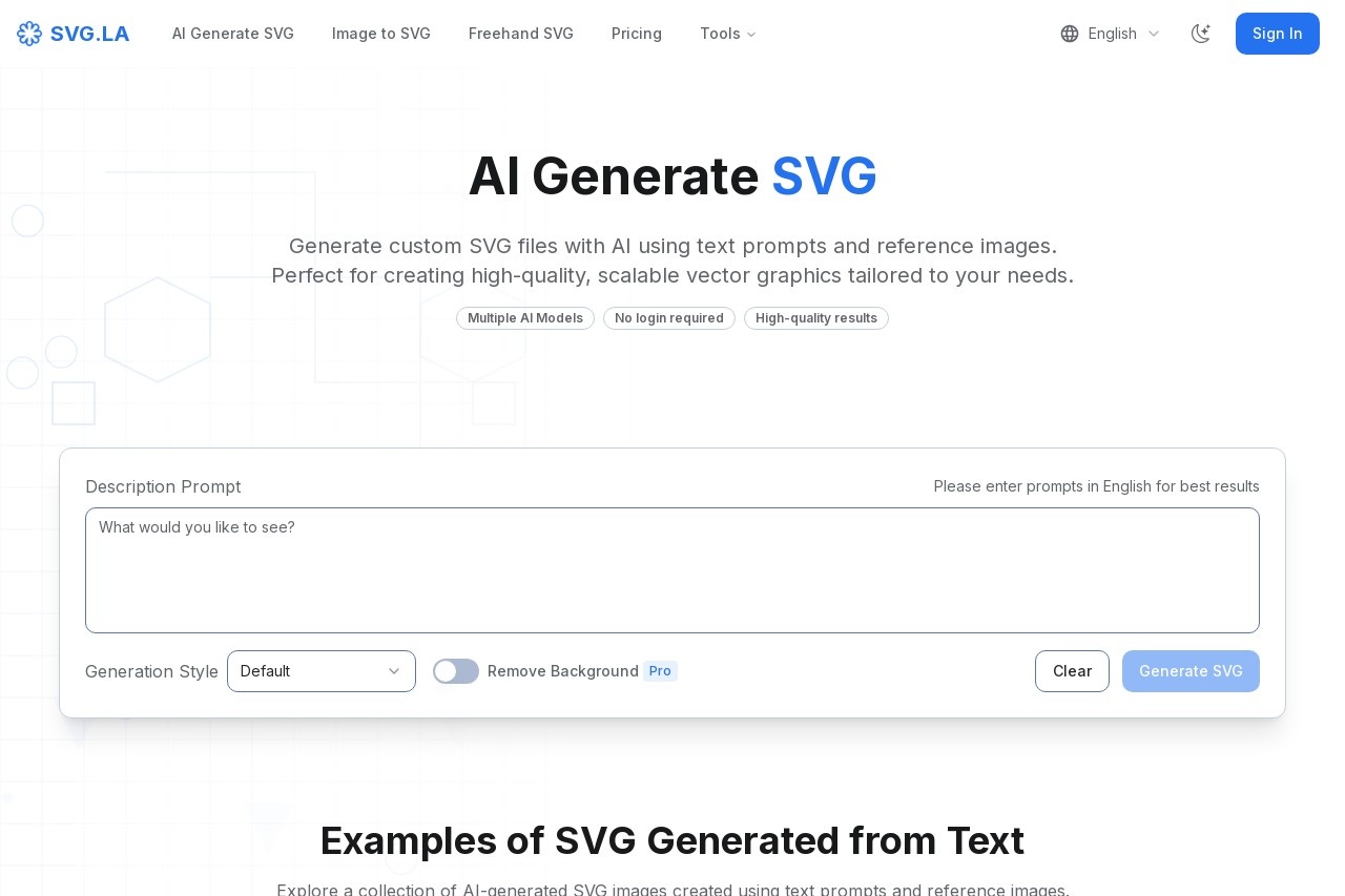 AI Generate SVG
