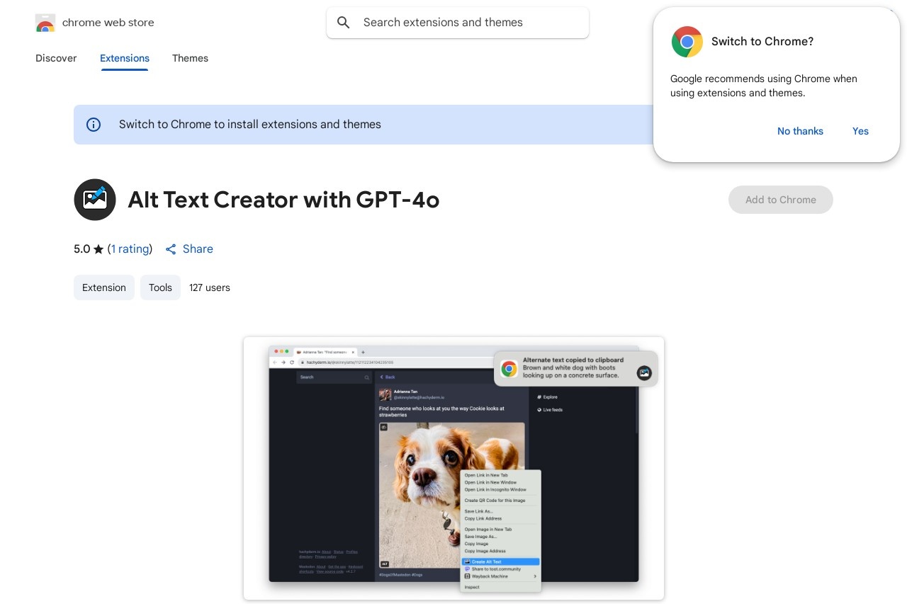 Alt Text Creator