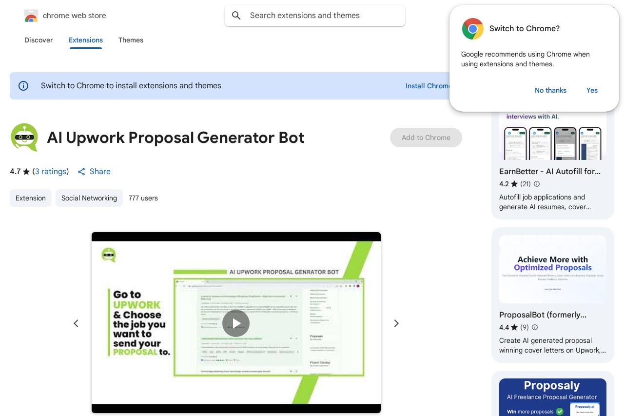 AI Upwork Proposal Generator Bot