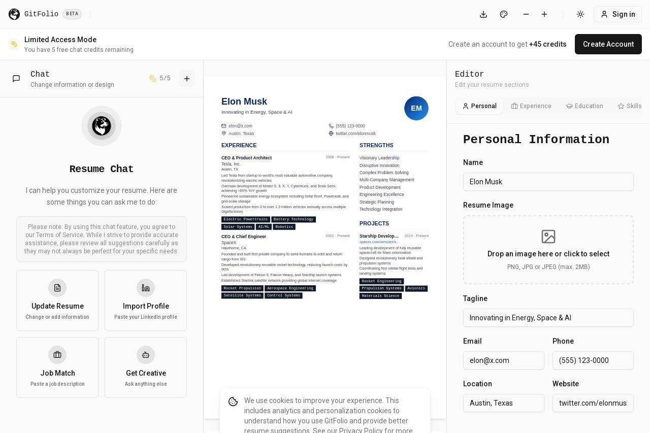 GitFolio