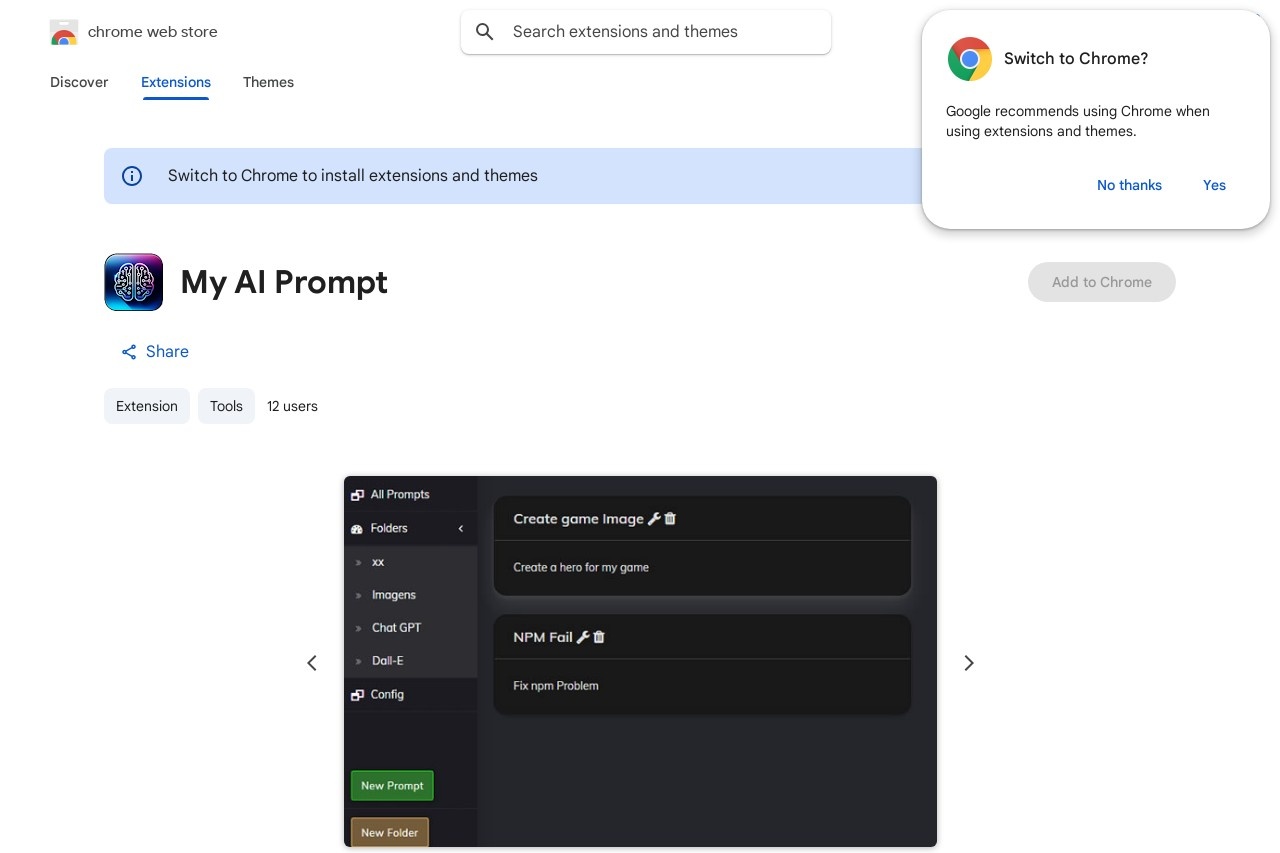 My AI Prompt