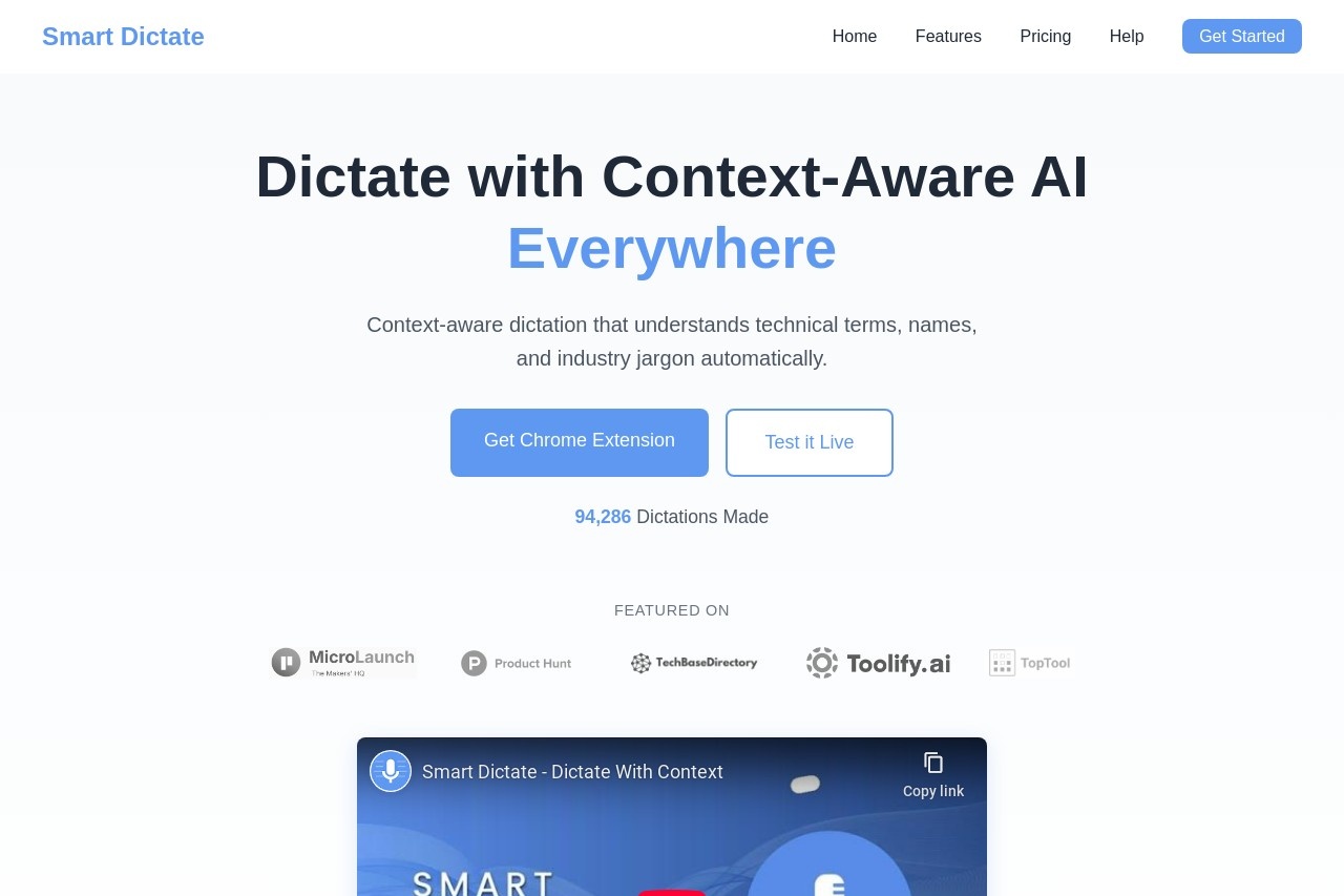 Smart Dictate