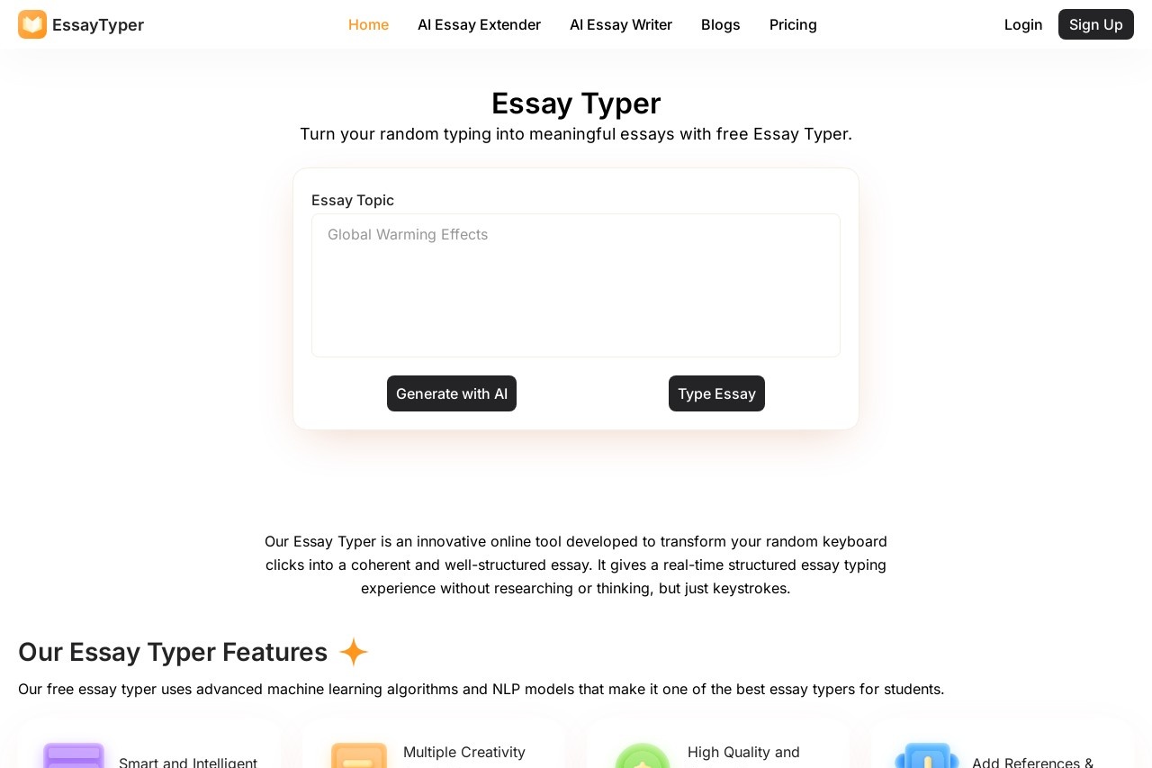 Essay Typer