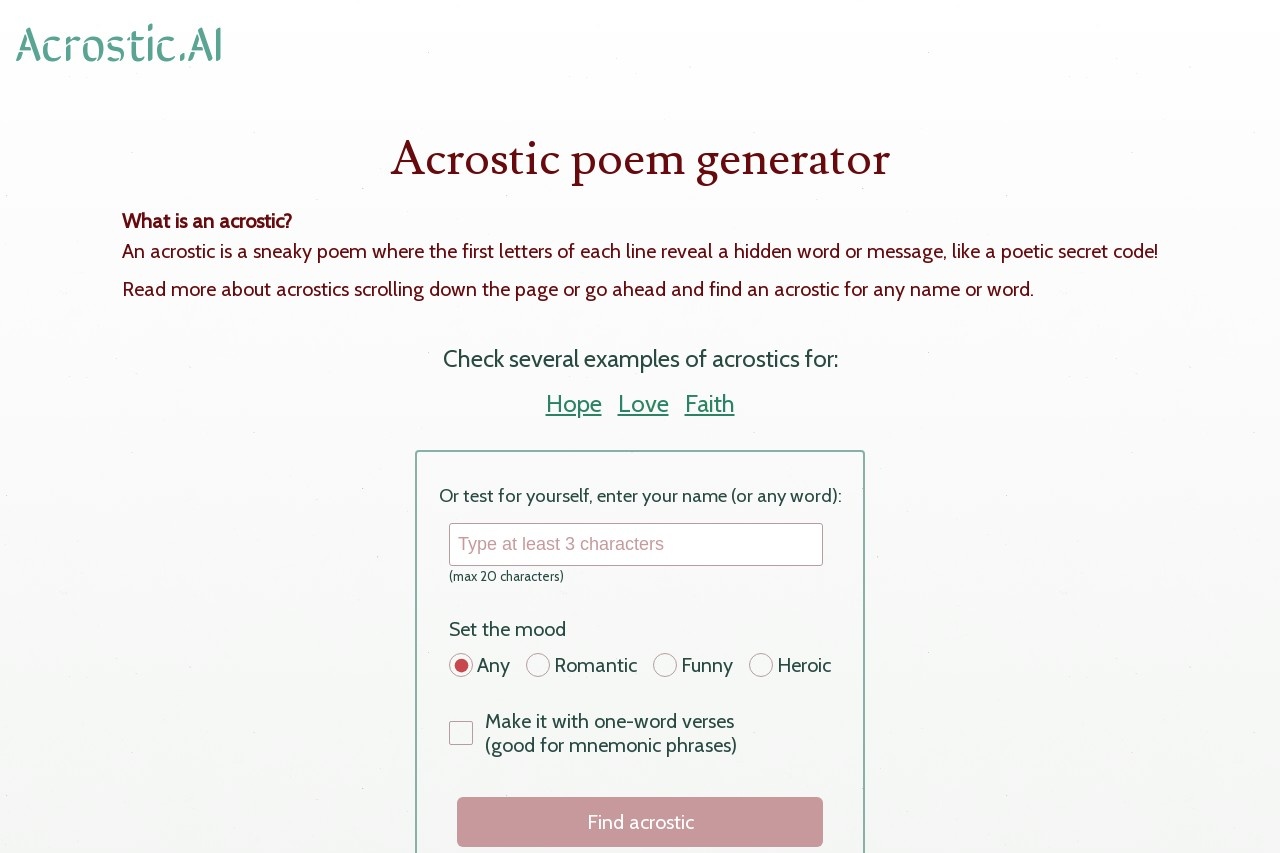 Acrostic