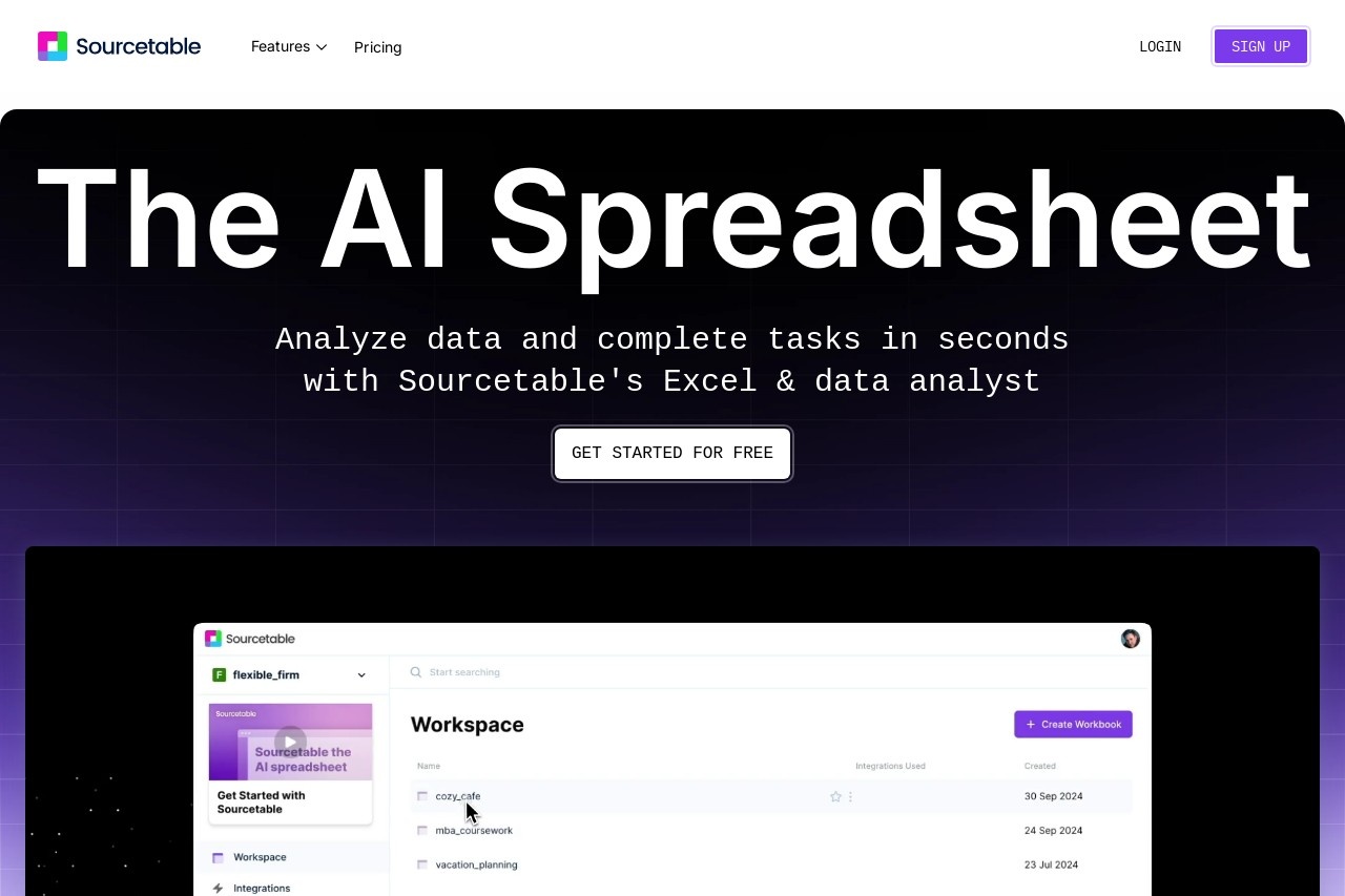 Sourcetable