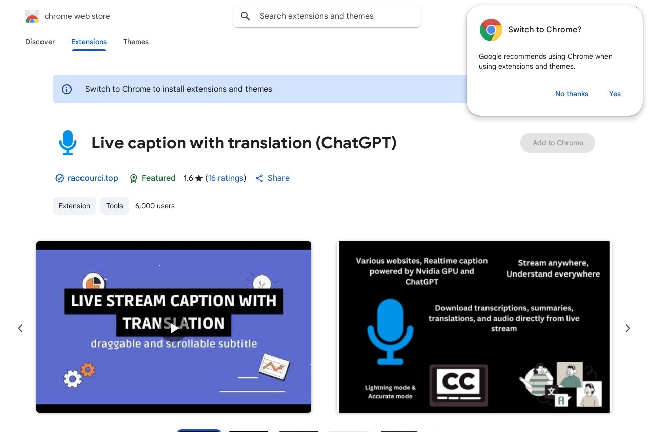 Live caption with translation