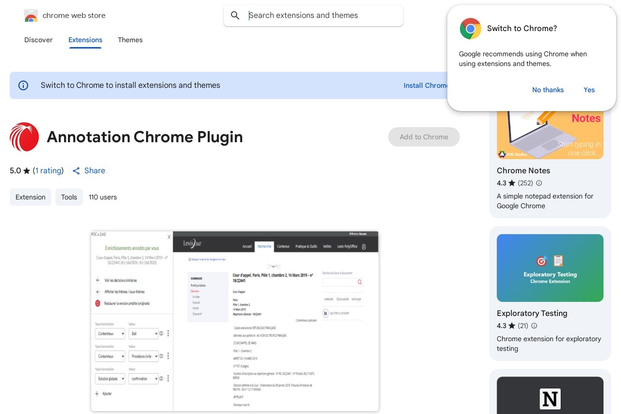 Annotation Chrome Plugin