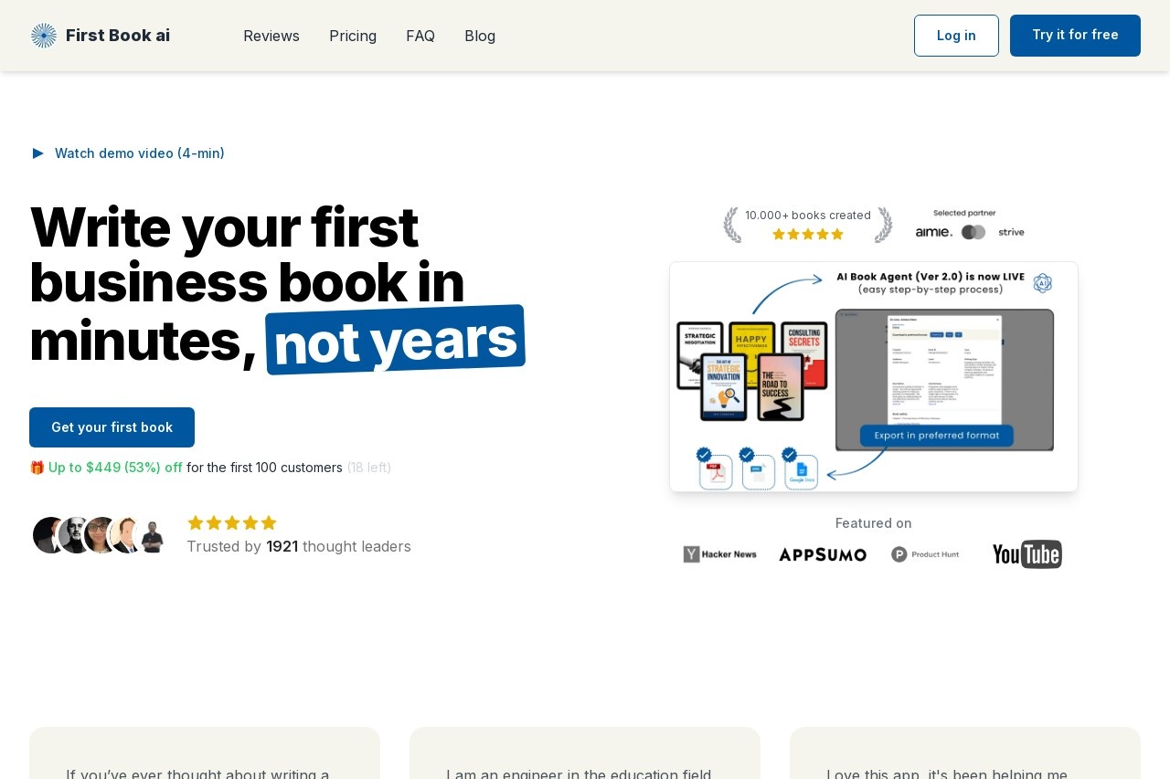 First Book ai