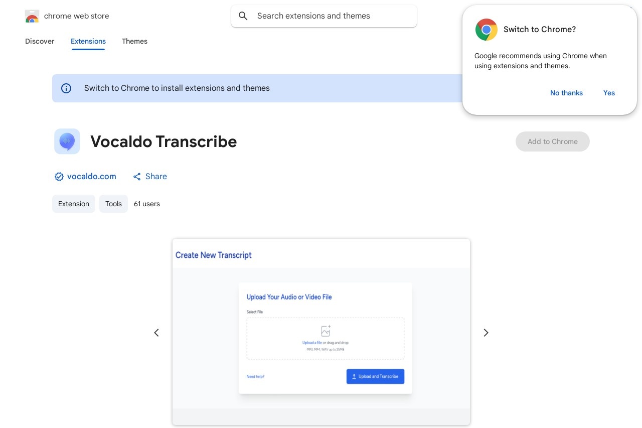 Vocaldo Transcribe