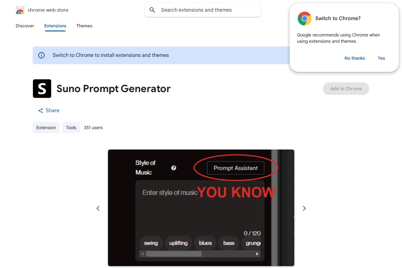 Suno Prompt Generator