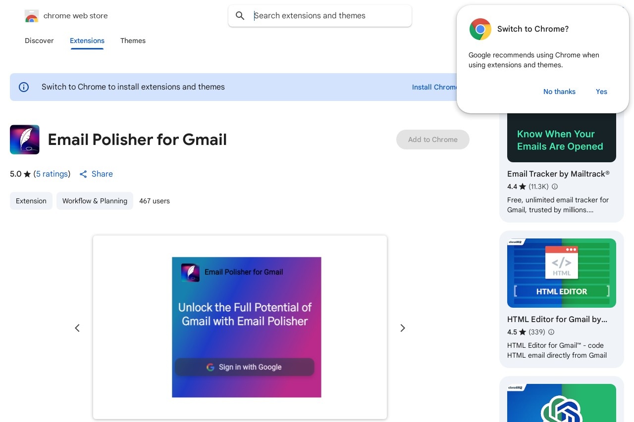 Email Polisher for Gmail