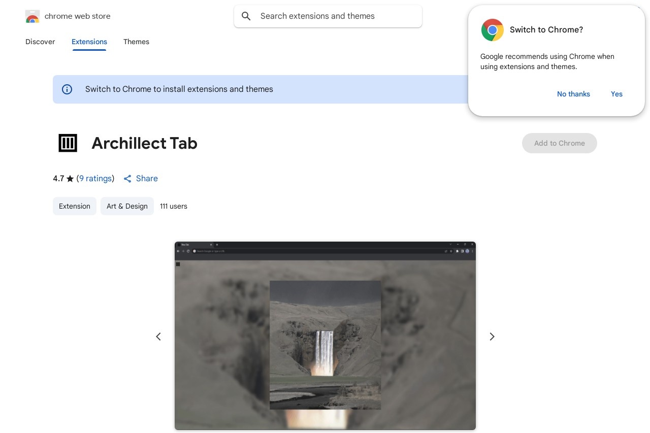 Archillect Tab