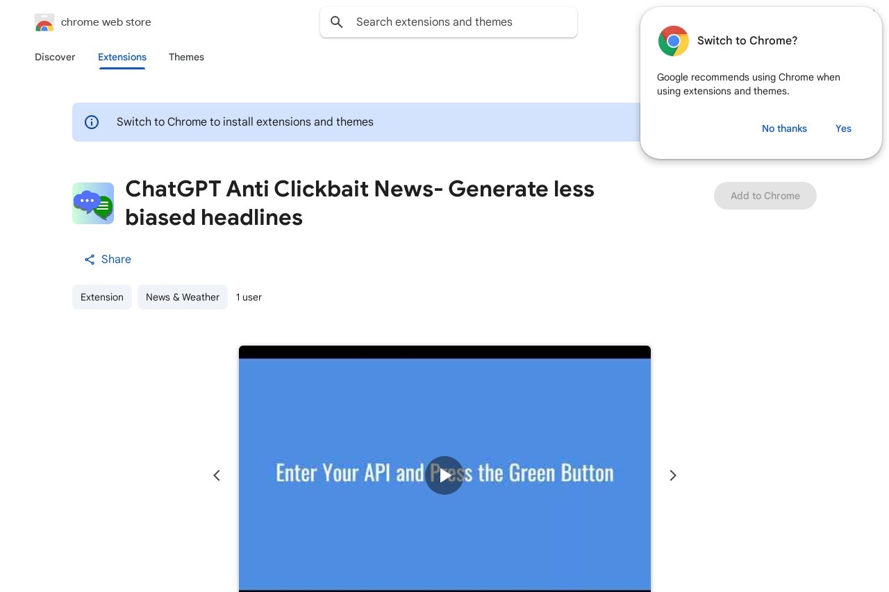 ChatGPT Anti Clickbait News