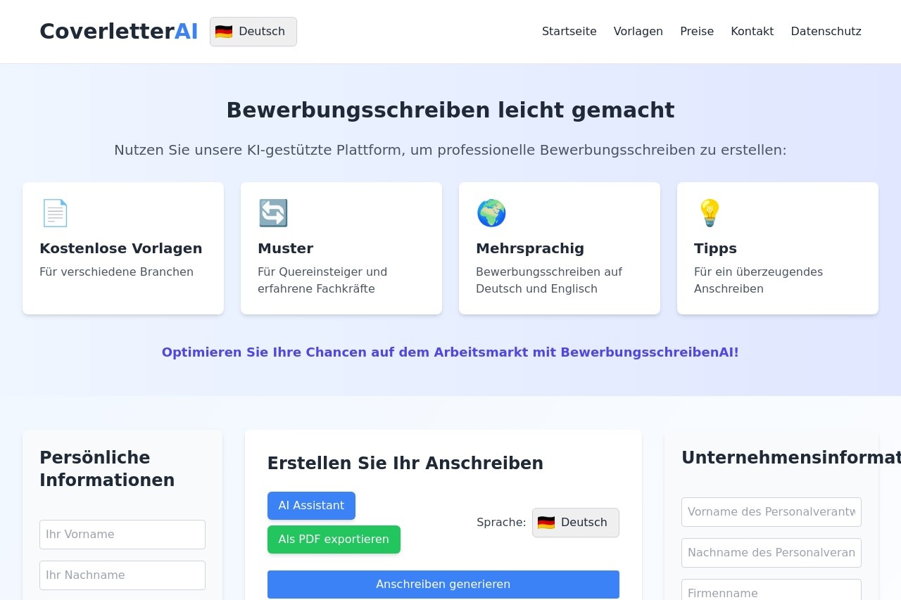 BewerbungsschreibenAI