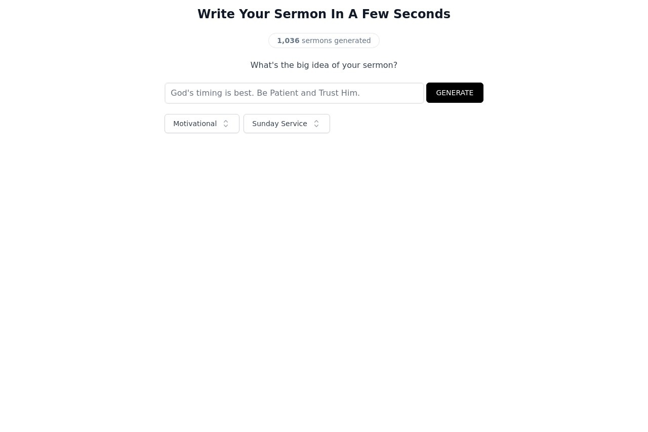 SermonGPT